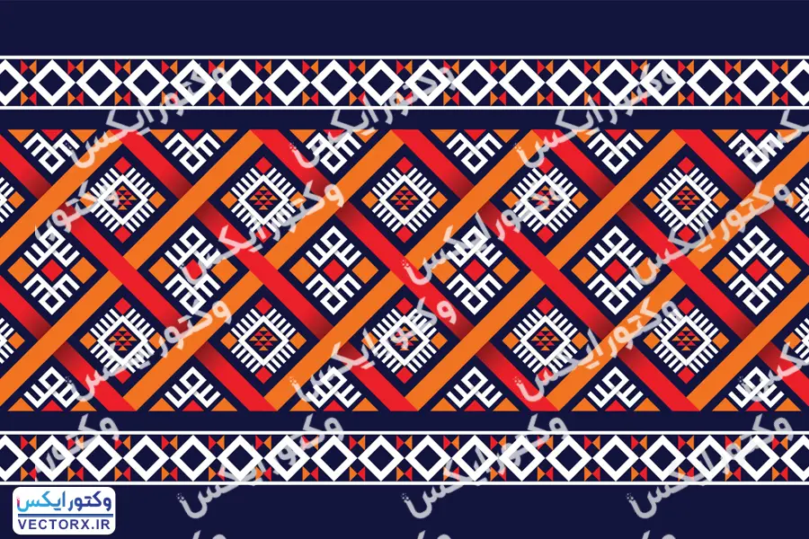 دانلود وکتور پترن اسلیمی سنتی