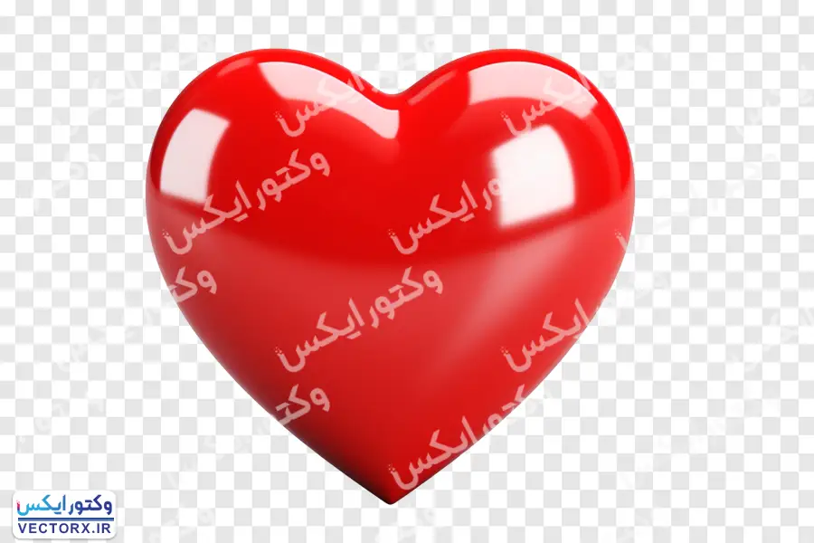آیکون قلب سه بعدی