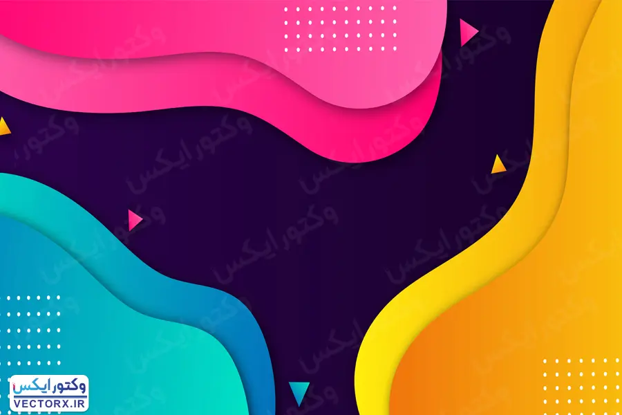 دانلود وکتور سیال انتزاعی