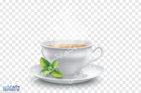فنجان چای بدون پس زمینه