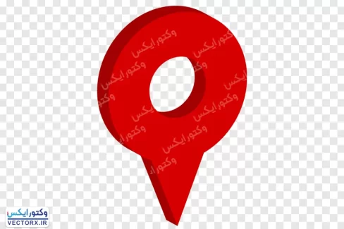 دانلود آیکون سه بعدی لوکیشن روی نقشه