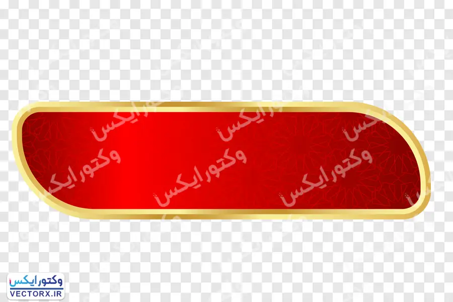 کادر متن قرمز با حاشیه طلایی